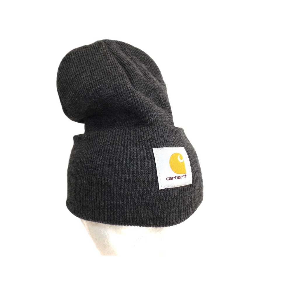 Carhartt A18 Watch Hat Cuffed Beanie Original Knit Gray Cap -‎ Unisex - One size